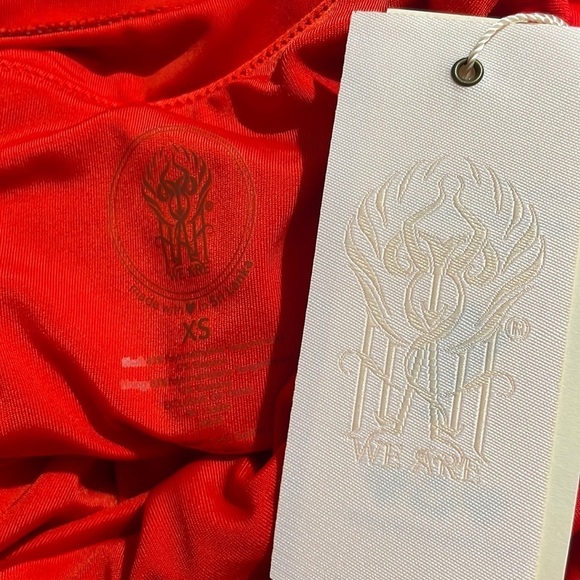 NWT We are HAH it suits you 1 piece swimsuit in blood orange - Picture 3 of 9